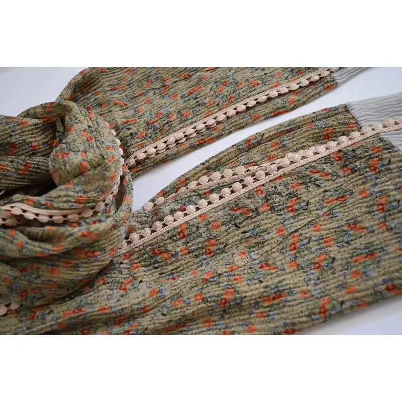 شال زنانه مدل پلیسه دور سکه کد 05