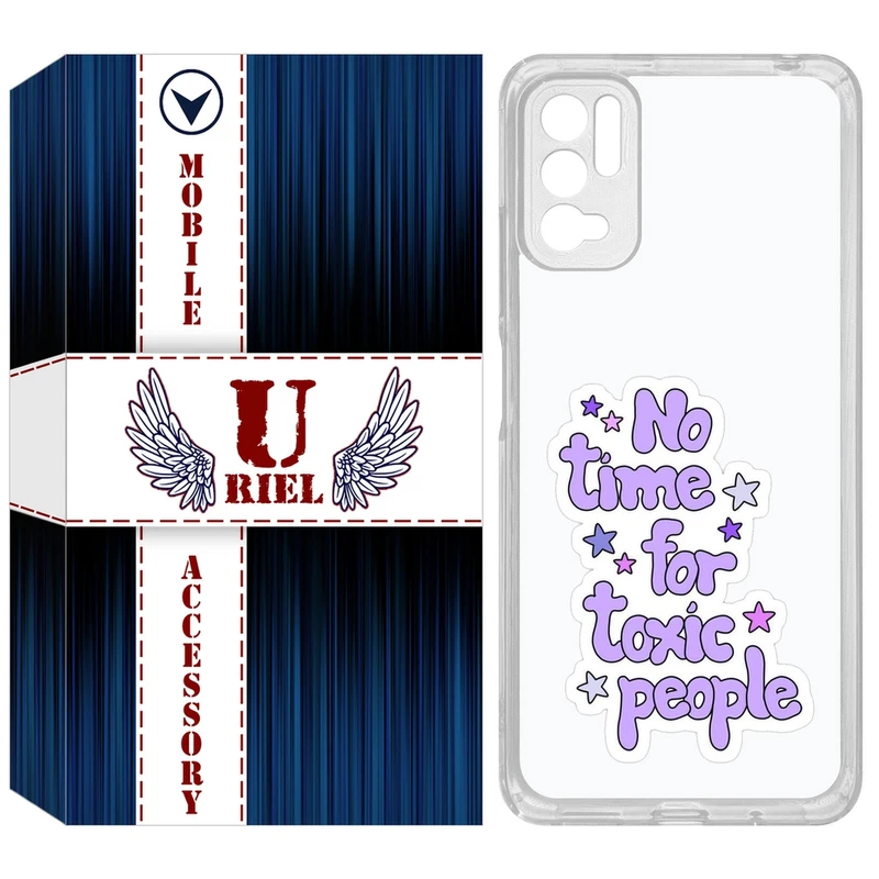 کاور یوریل مدل Clear کد 97 طرح Toxic مناسب برای گوشی موبایل شیائومی Redmi Note 10 5G / Note 11SE / Poco M3 Pro