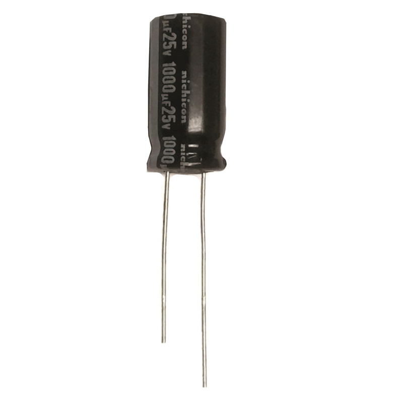خازن الکترولیتی 1000 میکروفاراد نیچیکون مدل 25V بسته سه عددی
