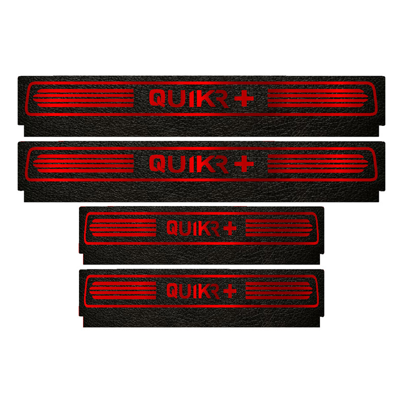 برچسب پارکابی خودرو لندمون کد LM061 MR مناسب برای کوئیک آر پلاس مجموعه 4 عددی به همراه جا کلیدی