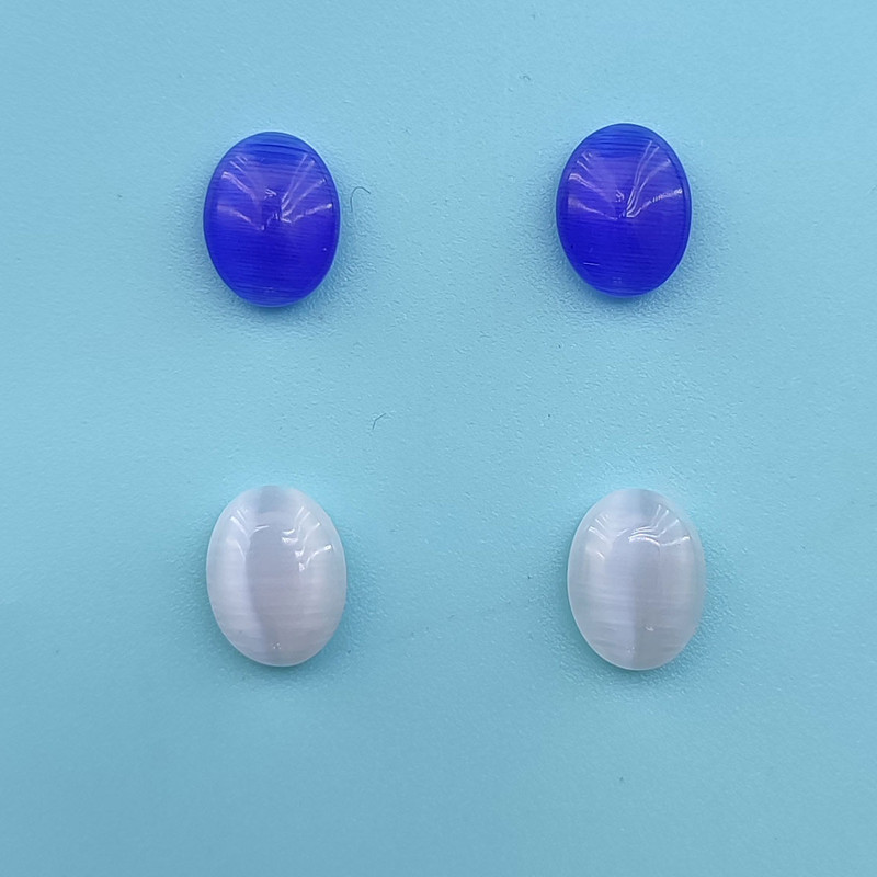 پیرسینگ گوش زنانه مدل مگنتی طرح صدف بیضی