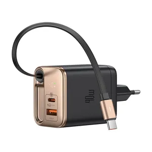 شارژر دیواری 40 وات مک دودو مدل CH-4280 به همراه کابل متصل به بدنه USB-C