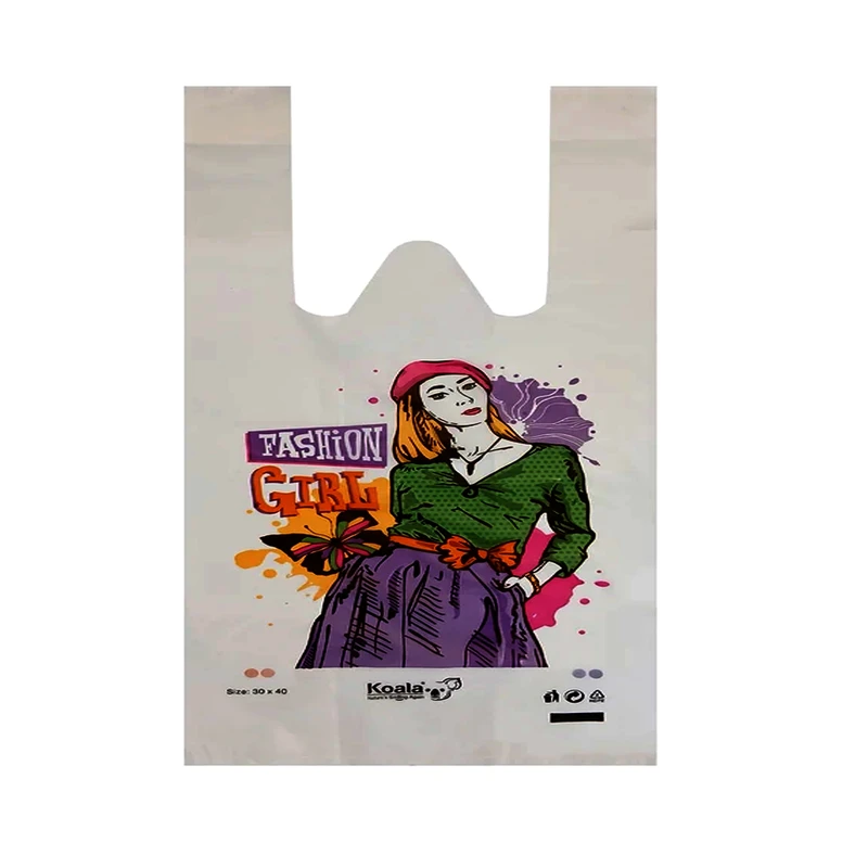 کیسه خرید کوالا مدل 40-Fashion-30 بسته 100 عددی