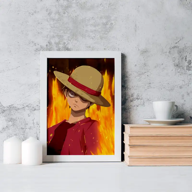 تابلو خندالو مدل لوفی انیمه وان پیس One Piece کد 17222