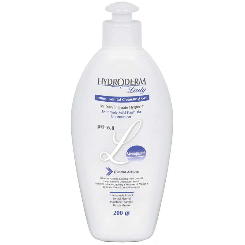 ژل بهداشتی بانوان یائسه هیدرودرم مدل Lady Menopause وزن 200 گرم