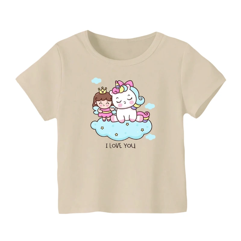 تی شرت آستین کوتاه بچگانه مدل یونیکورن کد ۱۴