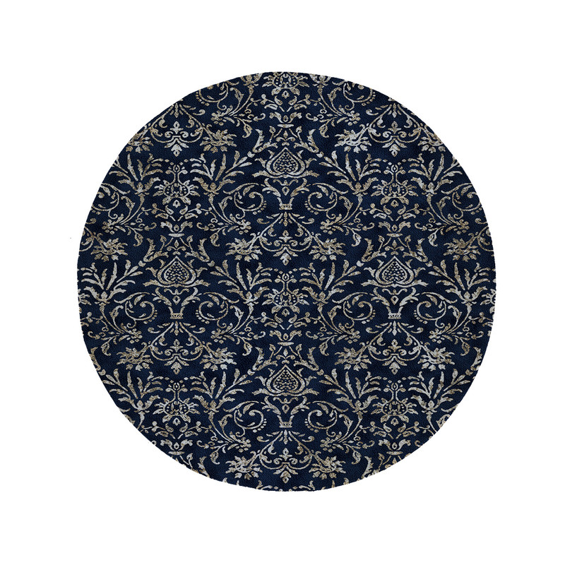 پادری مدل دایره طرح کلاسیک کد 5870 سایز 90 × 90 سانتی متر 