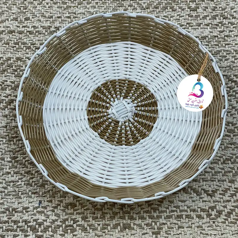 سبد نان حصیر بافی کلبه بلوط مدل ریحون