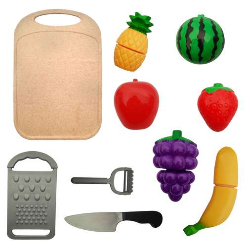 اسباب بازی میوه مدل CUTTING کد 600 مجموعه 10 عددی
