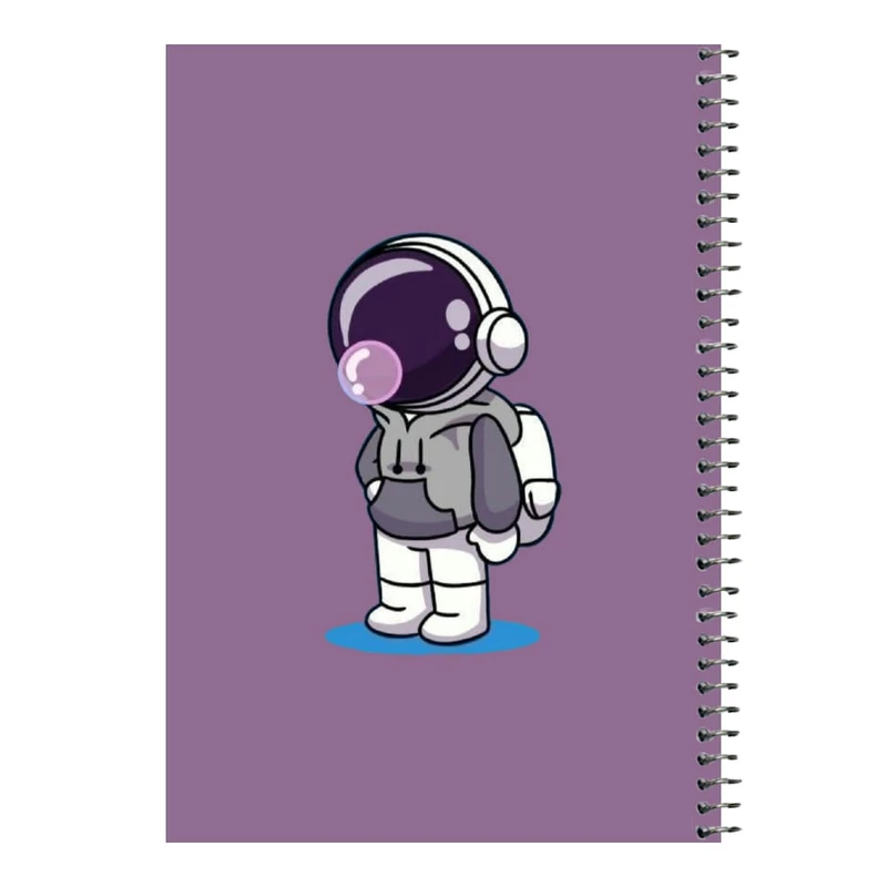 دفتر مشق 80 برگ اس جی مدل فضانورد     