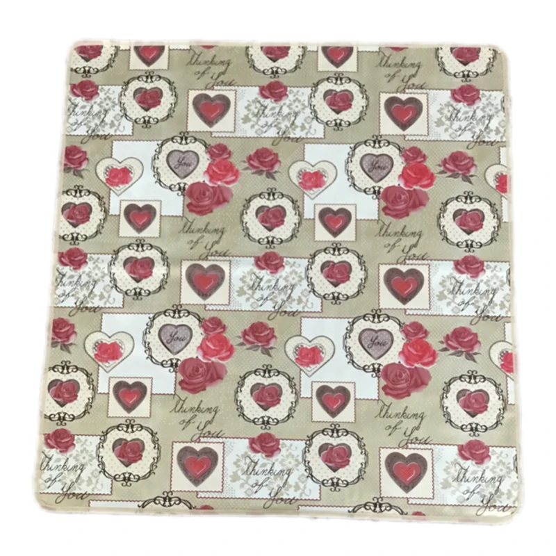 سفره 6 نفره مدل آوا طرح 2 رو سایز 140×100 سانتی متر کد 04