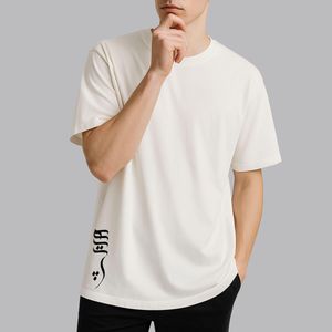 تی‌شرت لانگ آستین کوتاه مردانه مدل هیچ کد Da 434kS رنگ سفید