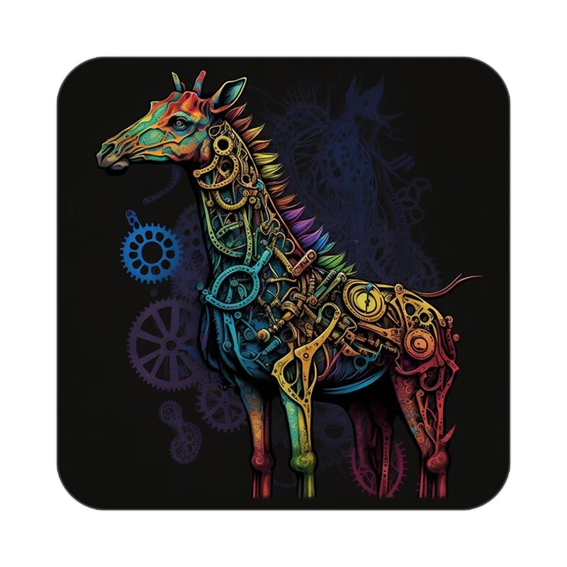 زیر لیوانی کاکتی طرح حیوانات رنگی مدل mp25874