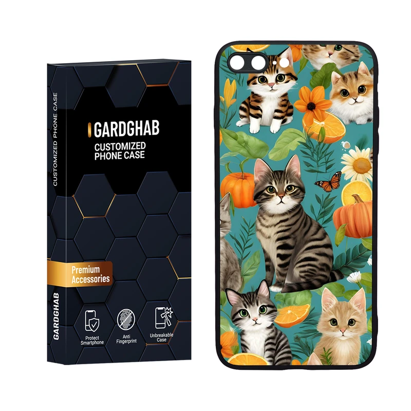کاور گارد قاب مدل دورژله ای هنری مناسب برای گوشی موبایل اپل iPhone 7 Plus / 8 plus