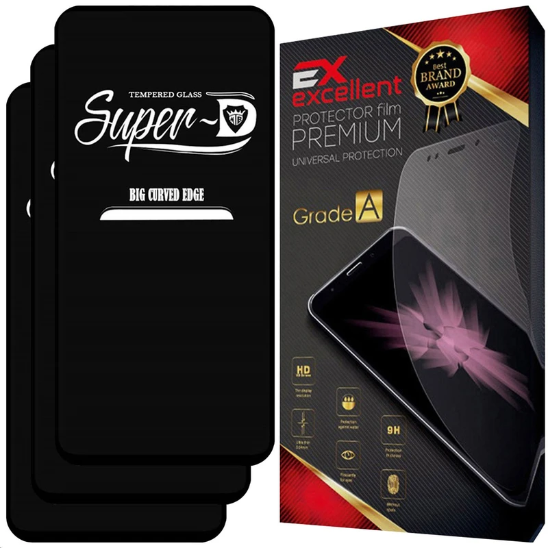 محافظ صفحه نمایش شیشه ای سوپر دی ایکس اکسلنت مدل XMSD مناسب برای گوشی موبایل شیائومی 15T Pro بسته سه عددی
