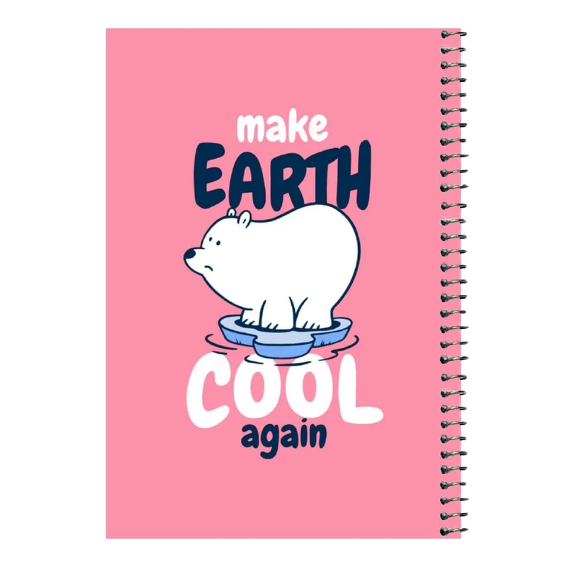 دفتر مشق 80 برگ اس جی مدل خرس قطبی    