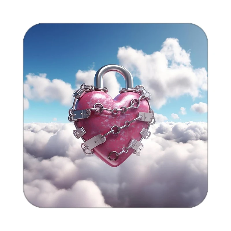 زیر لیوانی کاکتی مدل عاشقانه کد mp10011