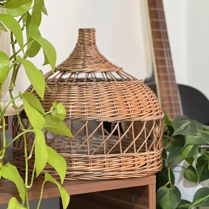 لوستر حصیری مدل مرواربافی کد 01