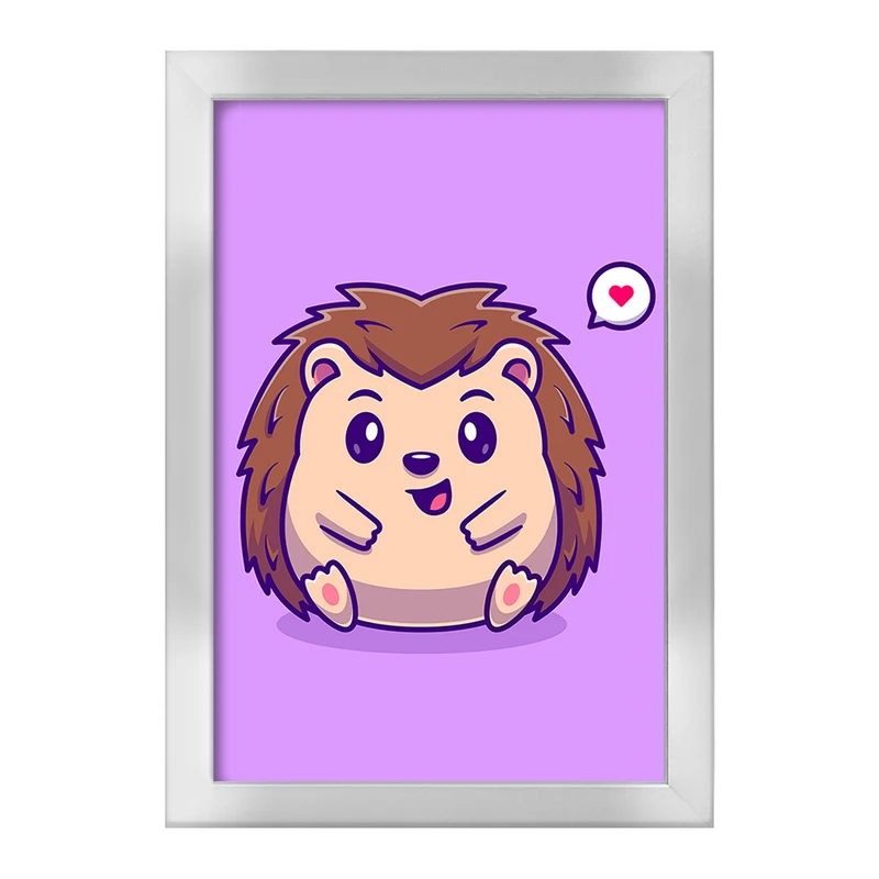 تابلو خندالو طرح حیوانات بامزه جوجه تیغی کد 29658