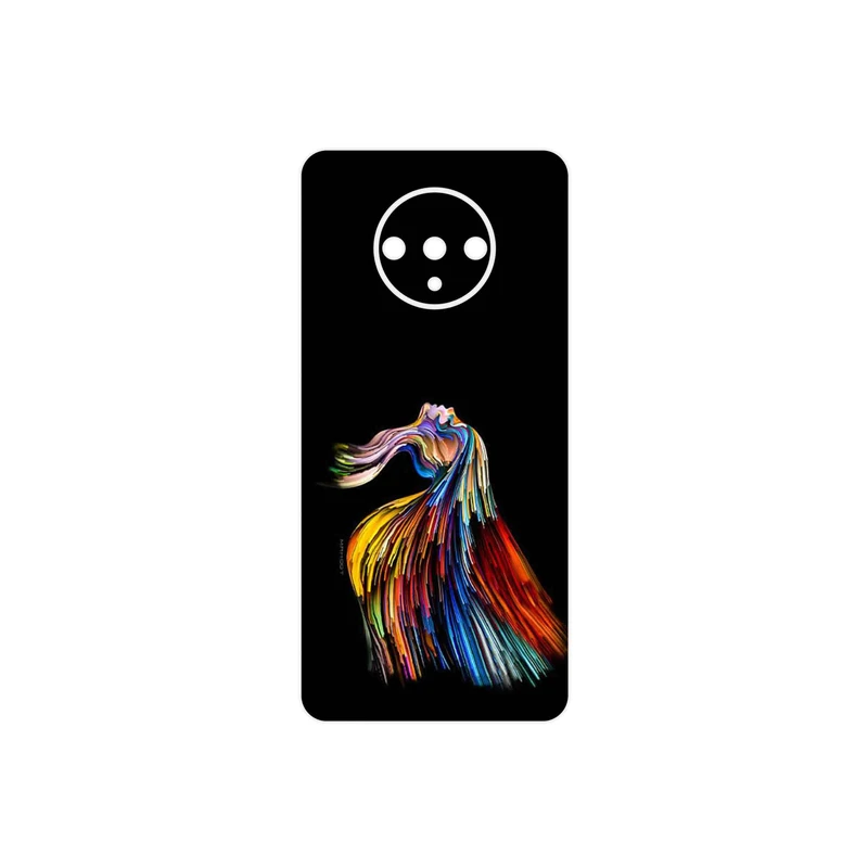 برچسب پوششی ماهوت مدل Rainbow Hair Digital Art مناسب برای گوشی موبایل وان پلاس 7T