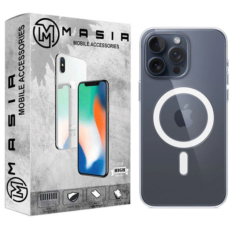 کاور مگ سیف مسیر مدل MGS-CL مناسب برای گوشی موبایل اپل Iphone 15 Pro Max