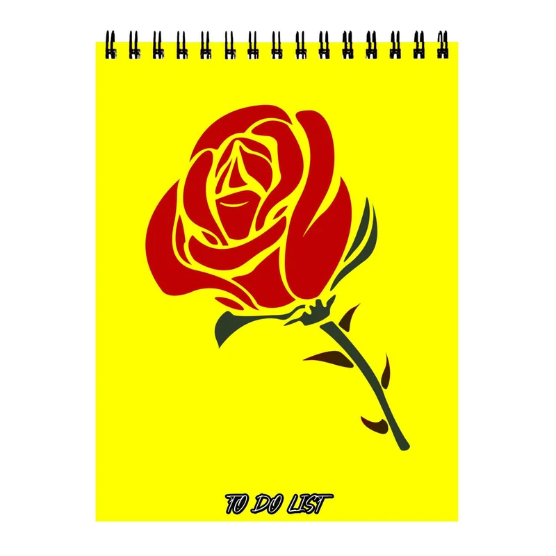 دفتر برنامه ریزی 50 برگ طرح گل رز کد 2911