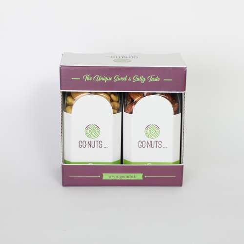   آجیل هدیه گلینه 3 بادام هندی زعفرانی و بادام درختی گوناتس - 600 گرم