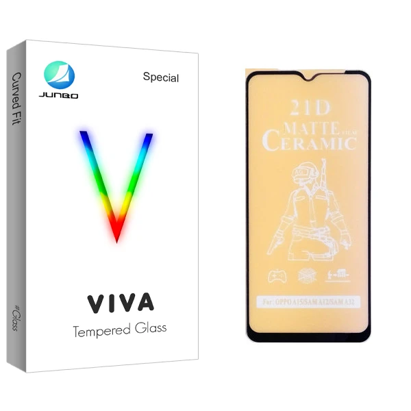 محافظ صفحه نمایش سرامیکی جانبو مدل Viva Glass مناسب برای گوشی موبایل سامسونگ Galaxy A12