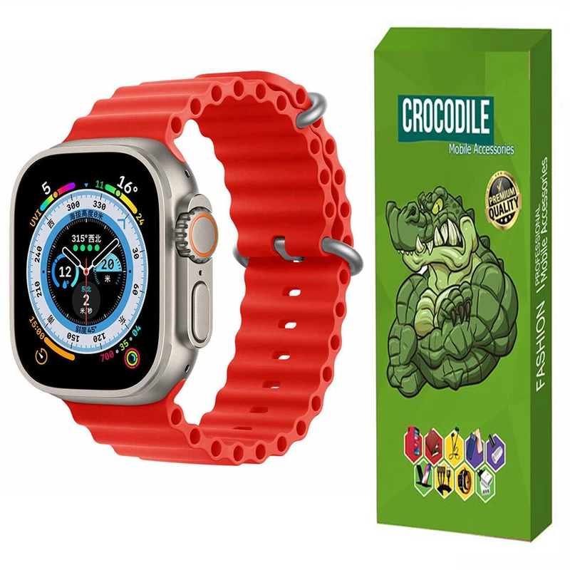 بند کروکودیل مدل Loop Ocean مناسب برای ساعت هوشمند T800 ultra