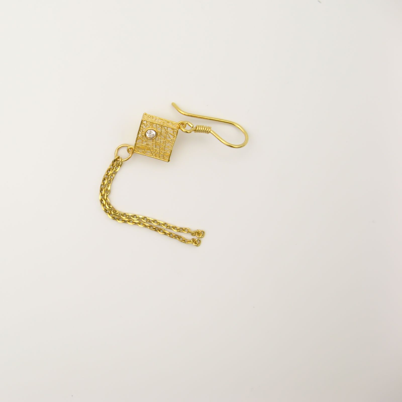 گوشواره طلا 18 عیار زنانه مانچو مدل efgs028 - - 6