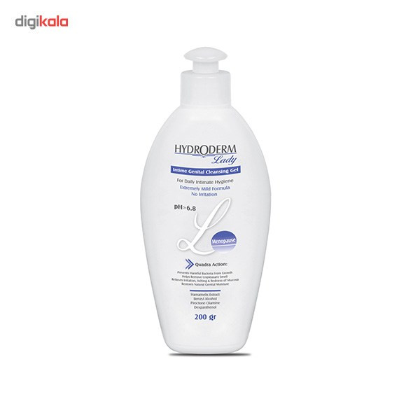 ژل بهداشتی بانوان یائسه هیدرودرم مدل Lady Menopause وزن 200 گرم