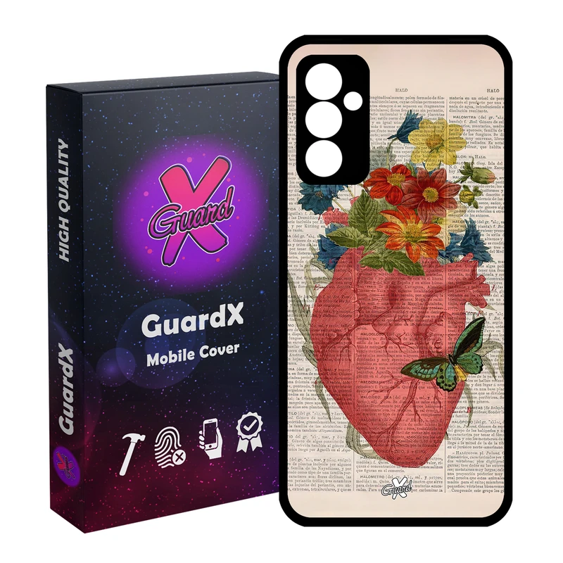 کاور گارد ایکس طرح قلب مدل Glass10505 مناسب برای گوشی موبایل سامسونگ Galaxy A55 / A55 5G