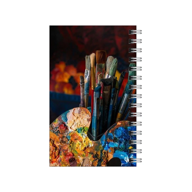 دفترچه یادداشت مدل to do list طرح قلمو و پالت رنگ کد 7636514