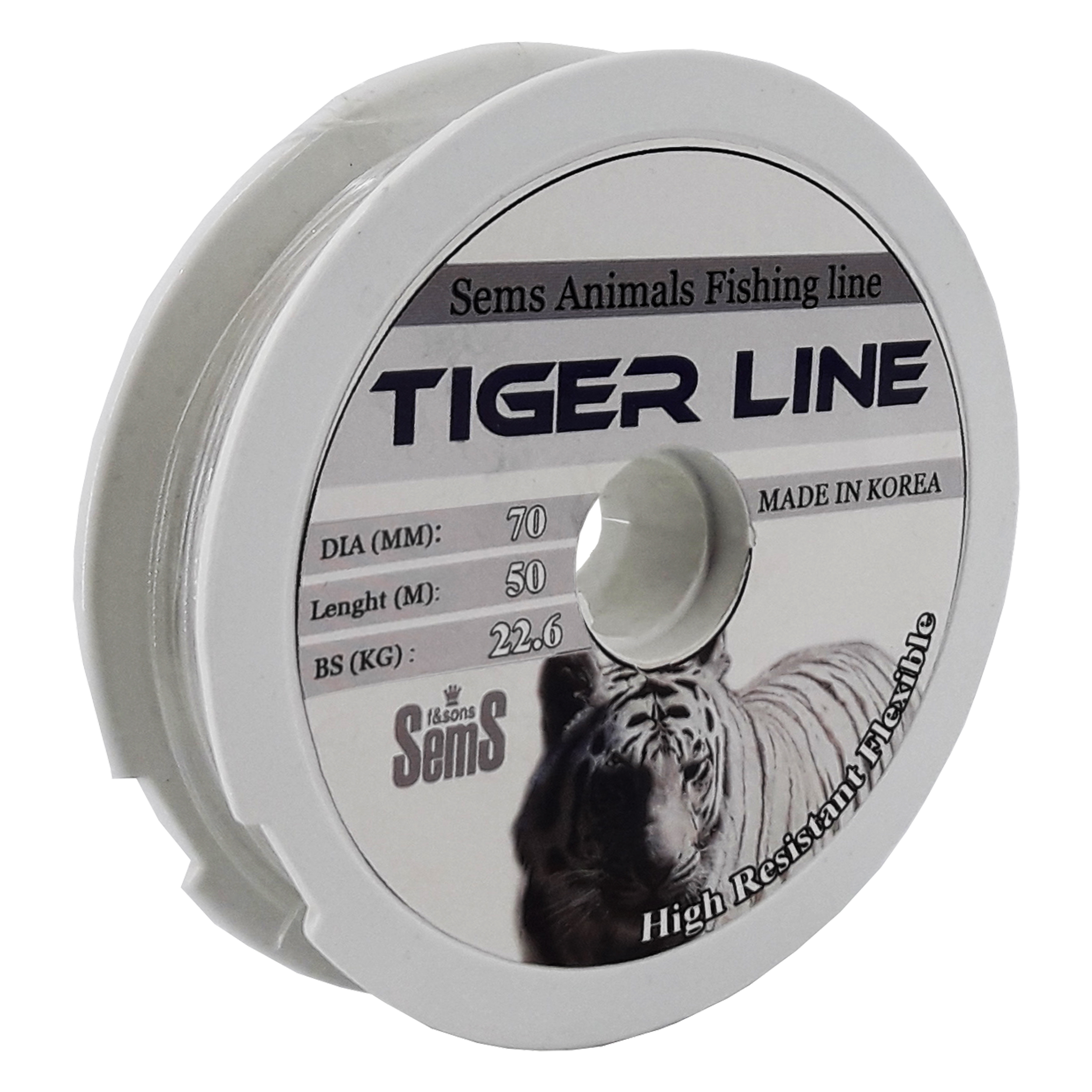 نخ ماهیگیری سمس مدل Tiger Line سایز 0.70 میلی متر