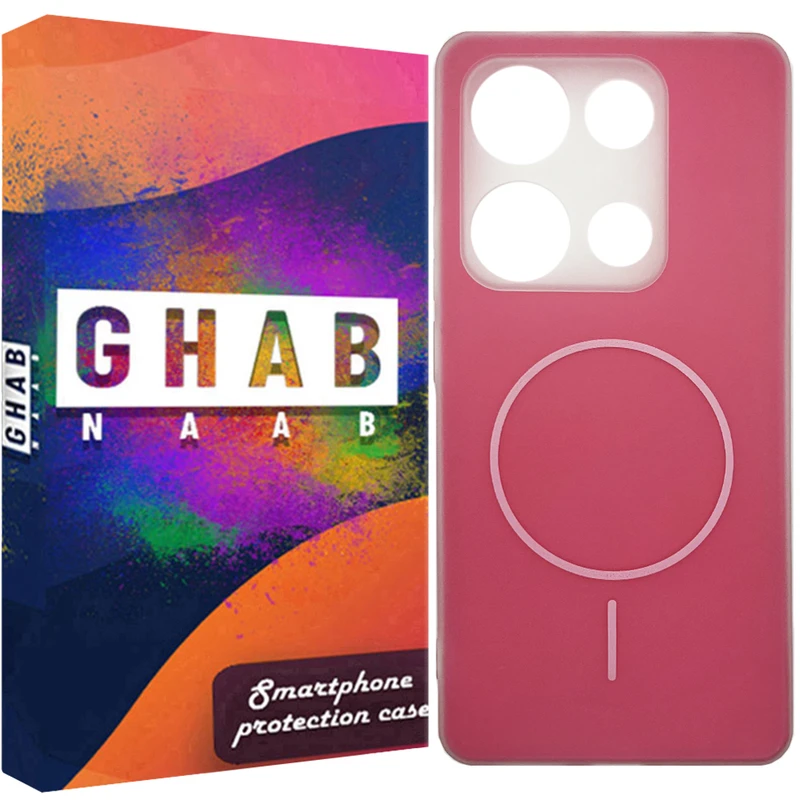 کاور قاب ناب مدل پاستیلی طرح MagSafe مناسب برای گوشی موبایل شیائومی Redmi Note 13 Pro 4G / Note 14s / Poco M6 Pro 4G