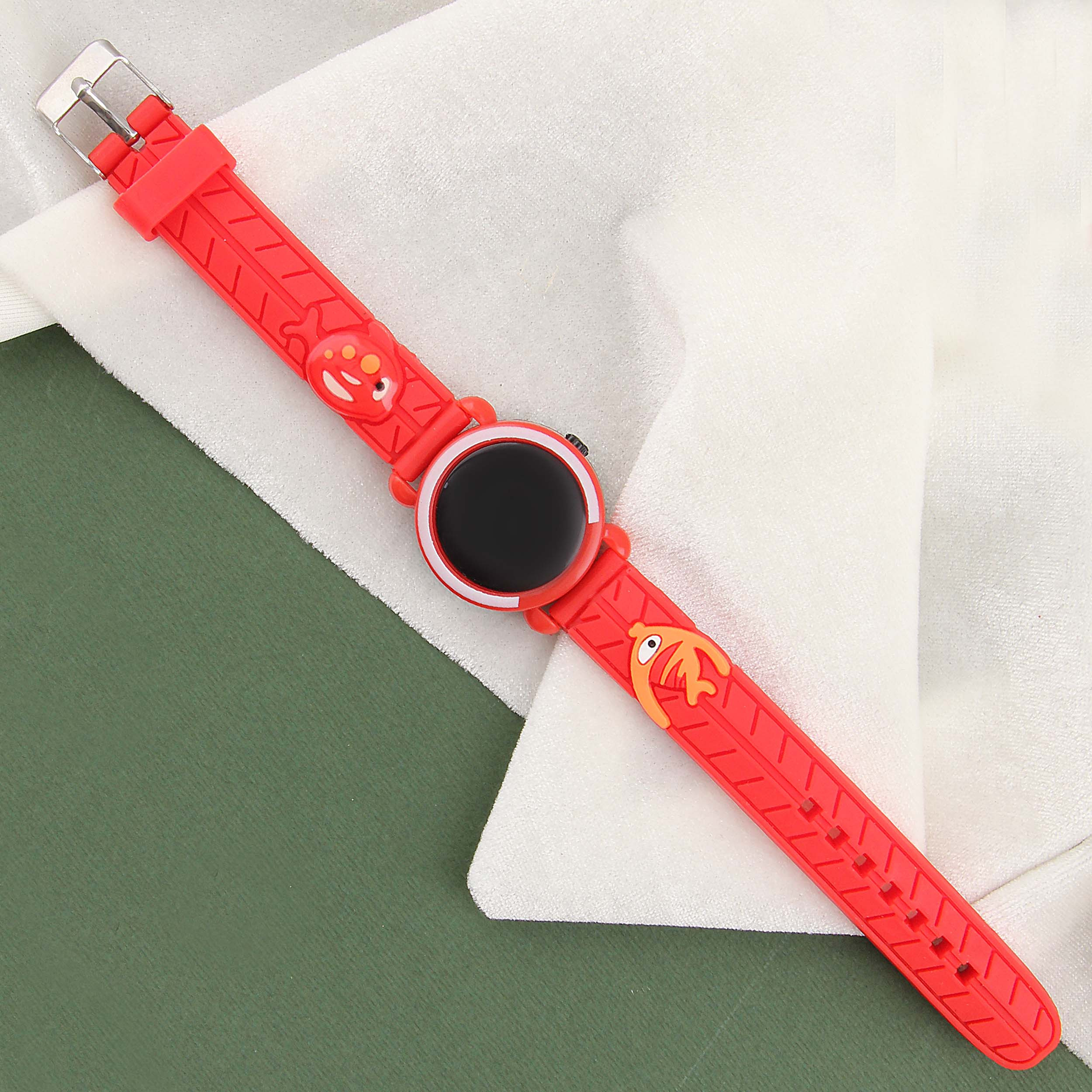 ساعت مچی دیجیتال دخترانه مدل کاروتی طرح ماهی کد WHK_080