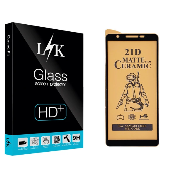محافظ صفحه نمایش سرامیکی ال کی مدل +LITE مناسب برای گوشی موبایل سامسونگ Galaxy A01 Core