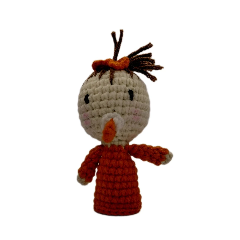 عروسک  بافتنی مدل انگشتی نوزاد خانواده