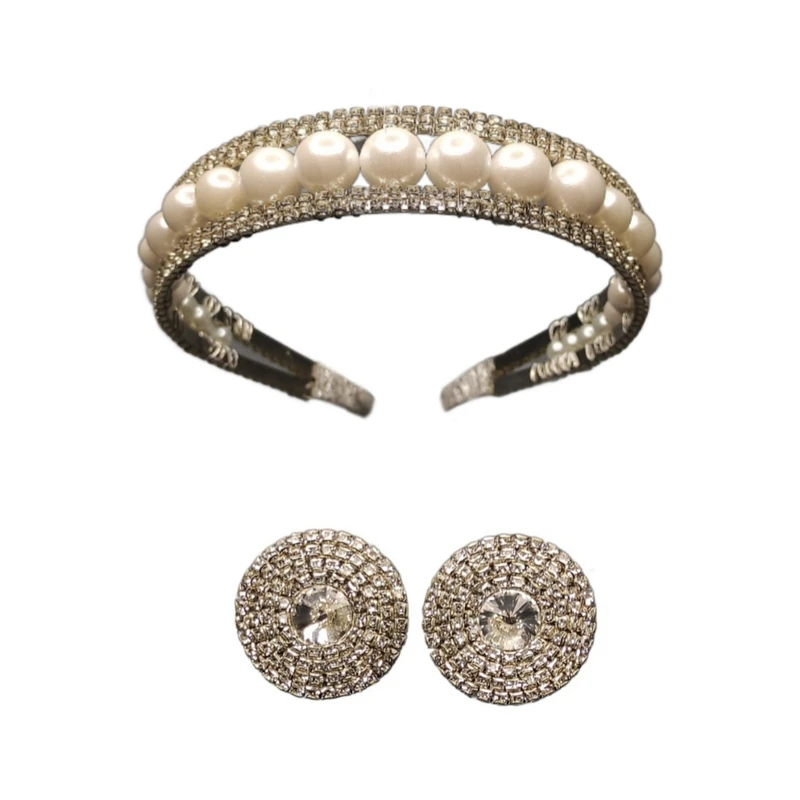 تل مو زنانه مدل مجلسی سنگ به همراه گوشواره