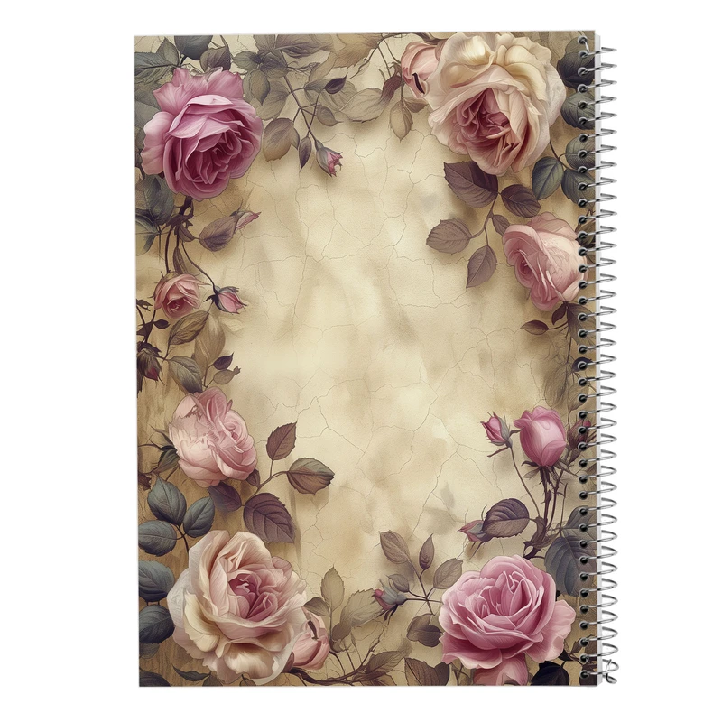 دفتر لیست خرید 50 برگ مدوپد مدل گل کد DF13304