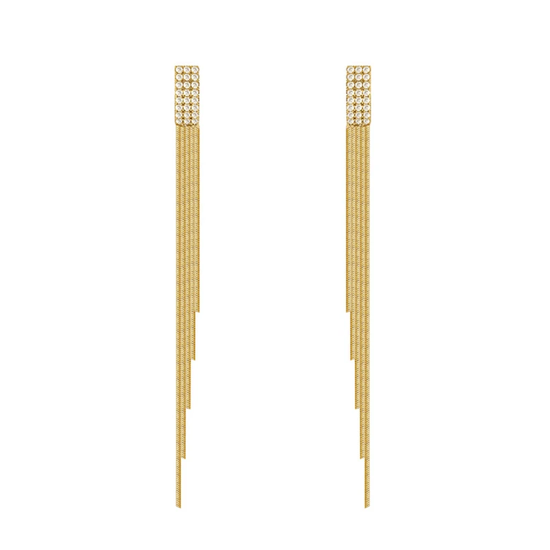 گوشواره میخی زنانه مدل آبشاری کد s199