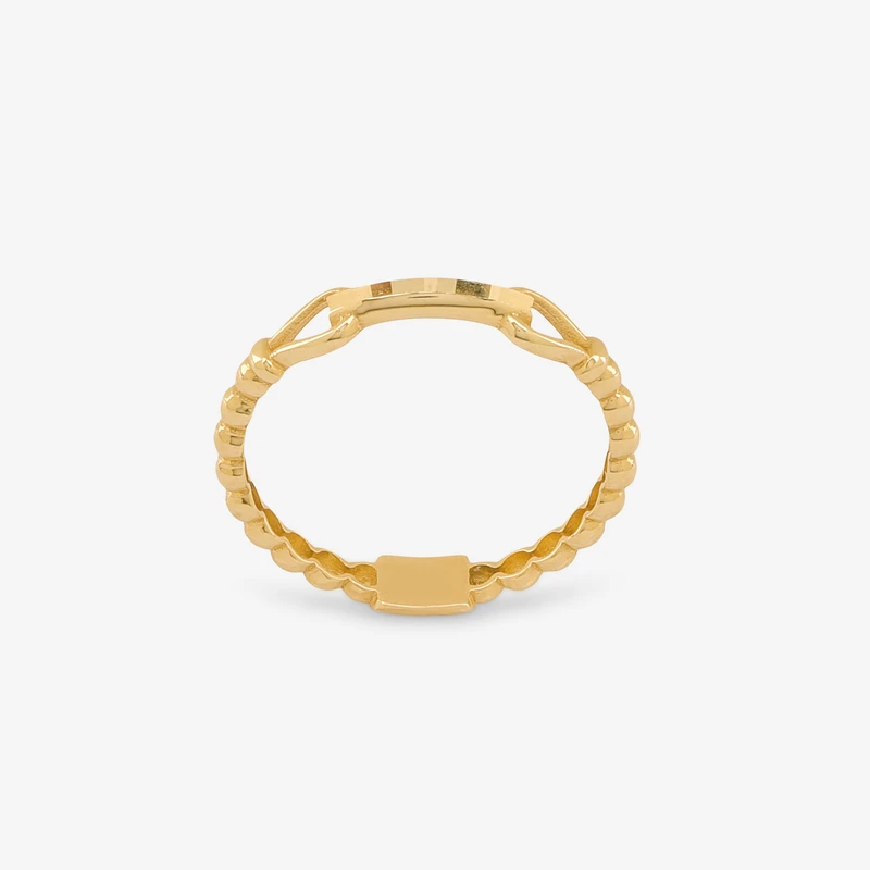 انگشتر طلا 18 عیار زنانه گلدم مدل R352007 
