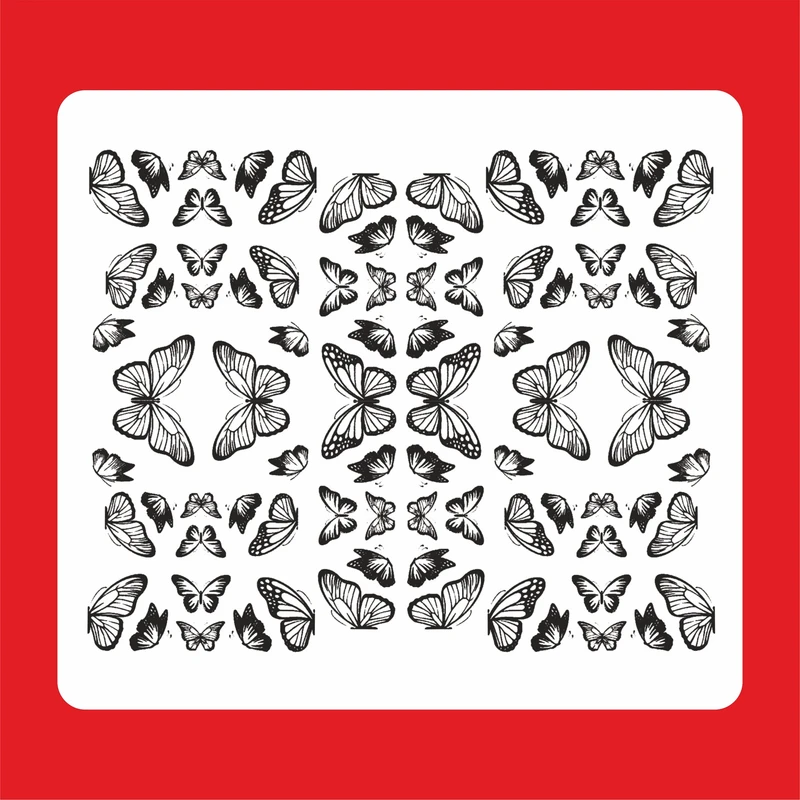 استیکر طراحی ناخن طرح پروانه مدل 05