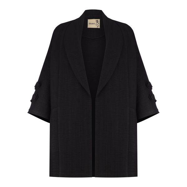 مانتو زنانه السانا کد 222001 رنگ مشکی