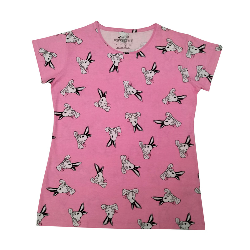 تی شرت آستین کوتاه زنانه مدل خرگوش