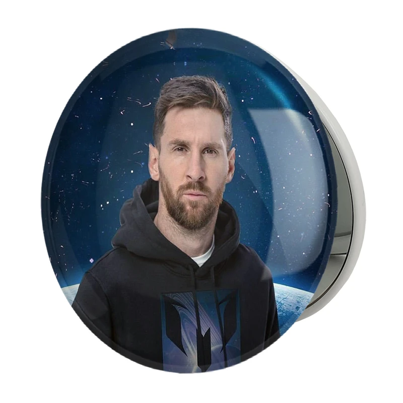 آینه جیبی خندالو طرح لیونل مسی مدل تاشو کد 13986 