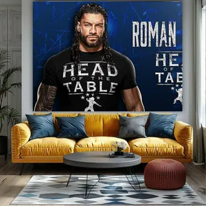 تابلو بوم طرح مخمل کشتی کج مدل رومن رینز کد BK24345