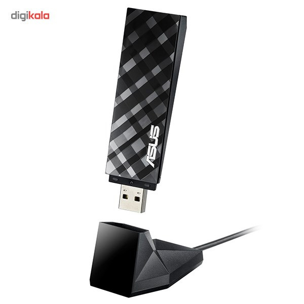 کارت شبکه USB و بی‌سیم دوبانده ایسوس مدل USB-AC53