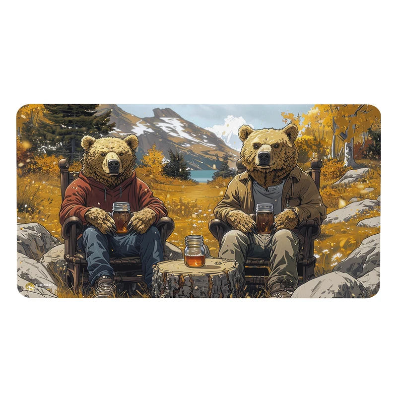 ماوس پد هومرو مدل MX2659 طرح نقاشی طبیعت و خرس