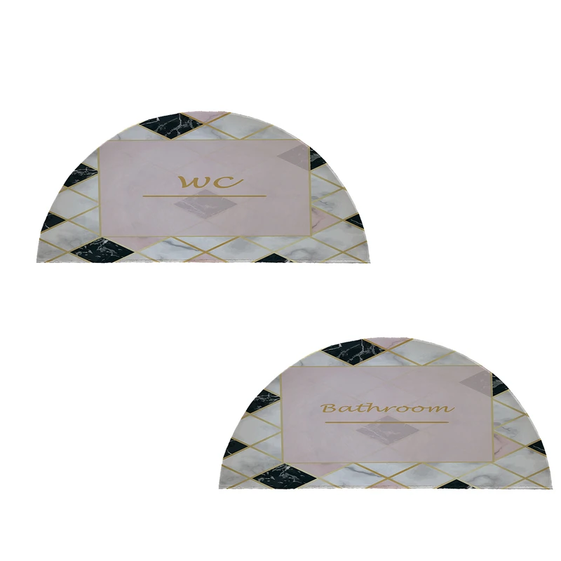 پادری طرح حمام و سرویس بهداشتی نیم دایره کد 8672 مجموعه دو عددی